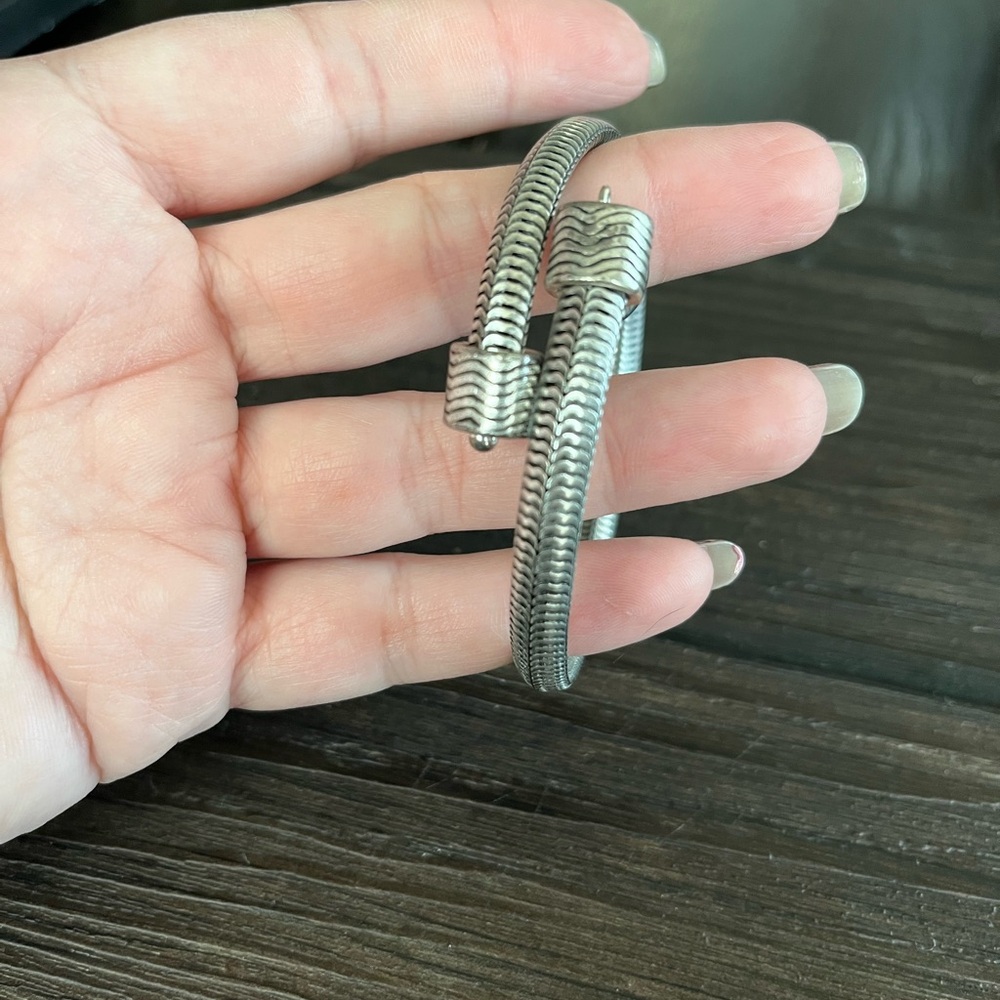 Alex and Ani Vintage 66 Silver wrap bracelet